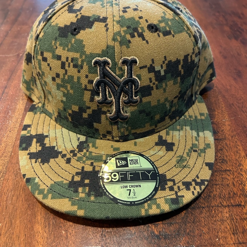New York Mets Rare New Era Camo 59FIFTY Cap